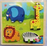 Bulky Wild Animals 4pc 1 S