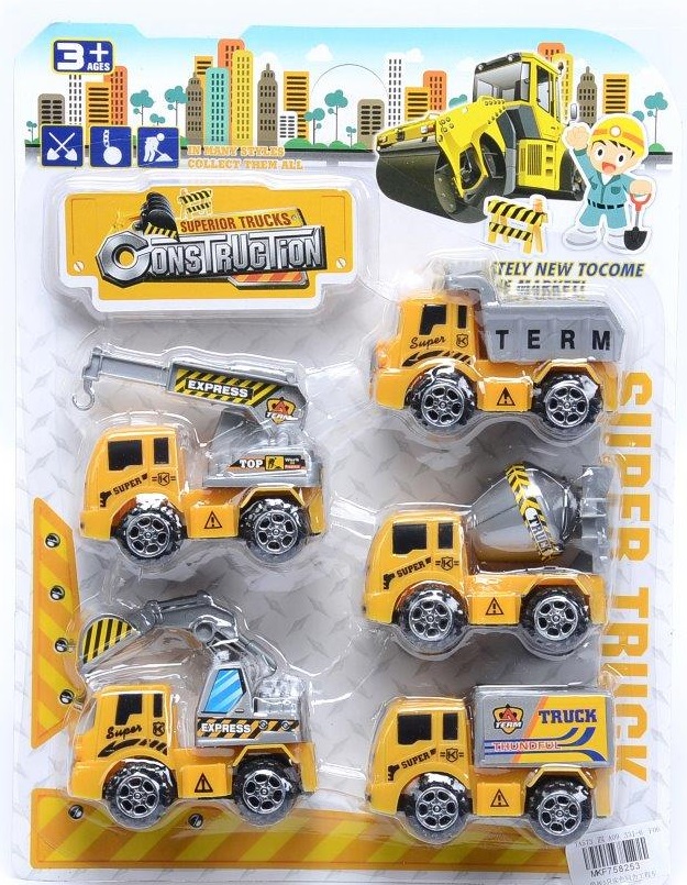 Construction Truck Set 5pc 3 S