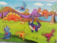 Dinosaurs Knob Puzzle 1 S