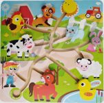Maze Farm Animals Big 10pc