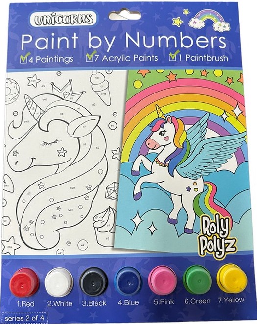 Paint By Number Roly Polyz Unicorn 1