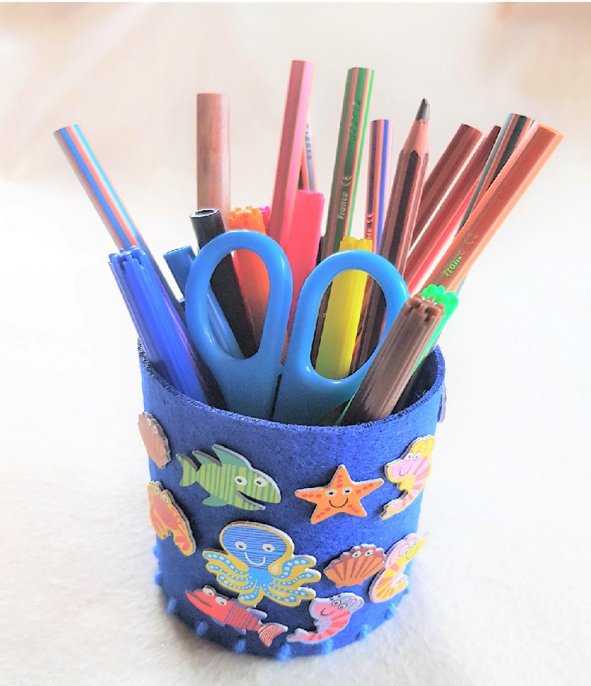 Pencil Holder Blue 1 S