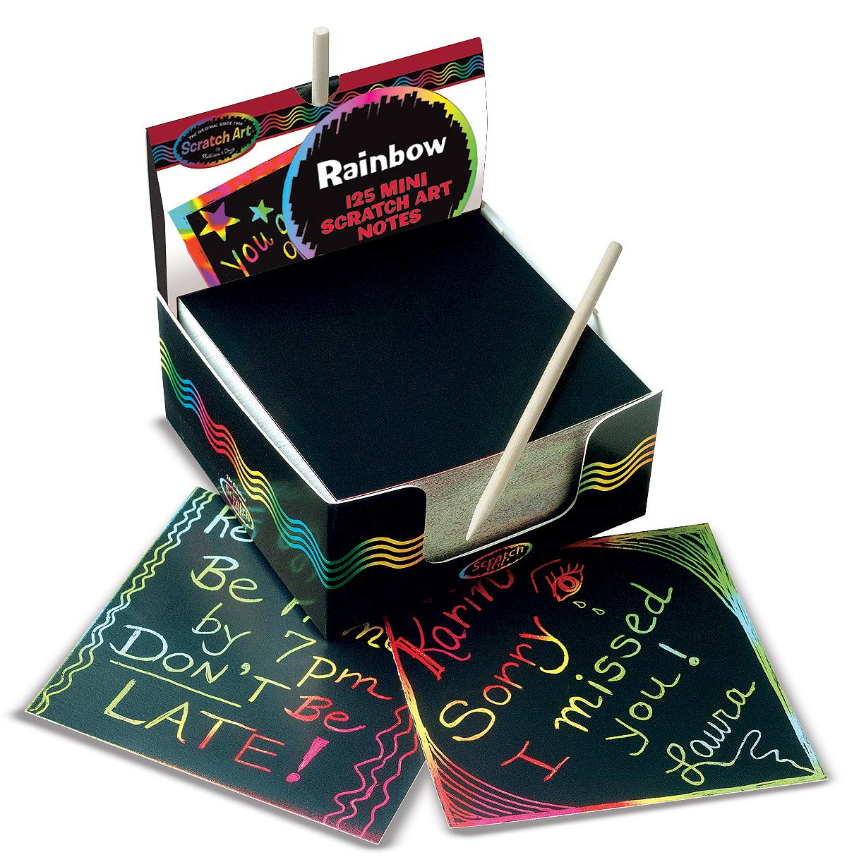 Rainbow Mini Pad Scratch Art Notes 125