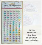 Rhinestones Stick On Star Medium