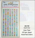 Rhinestones Stick On Star Small