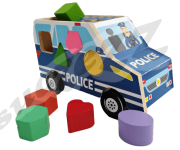 Shape Car Police Car 10pc