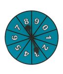 Spinner Assorted Number 4pc Different