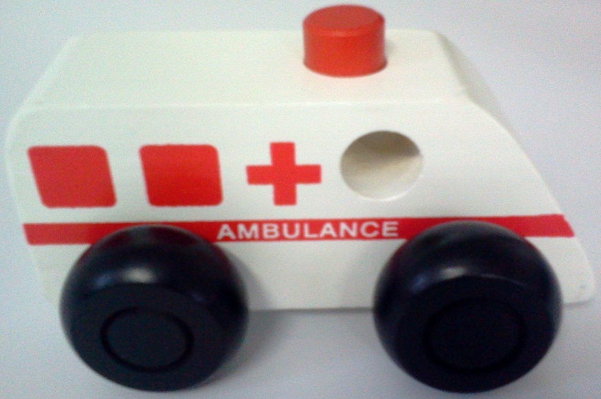 Wooden Car Ambulance S