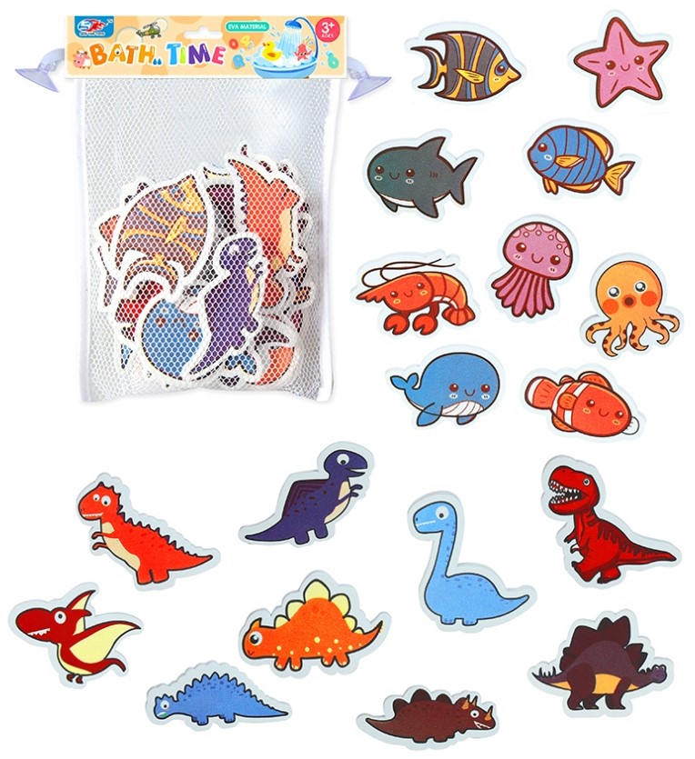Bath Mesh Dino + Marine 1