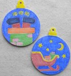 Christmas Ornament Santa And Sleigh 1